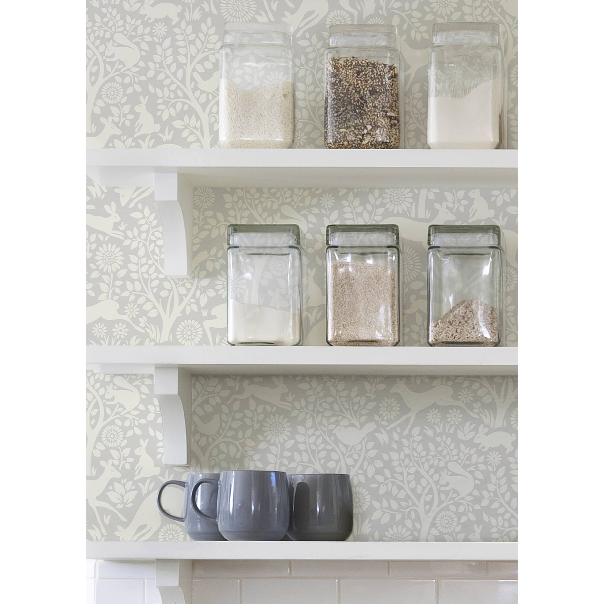 Wallpops Gray Merriment Peel & Stick Wallpaper